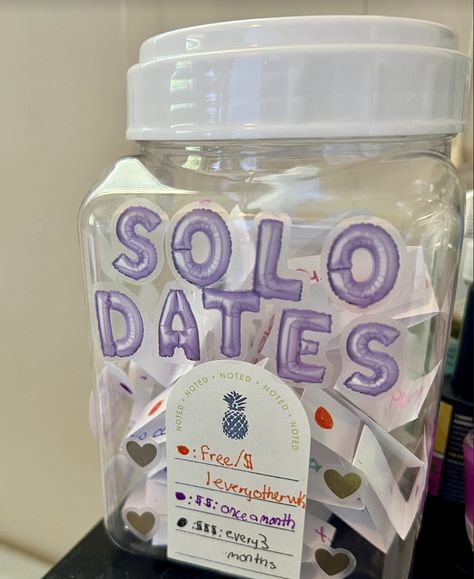 Dates In A Jar, Solo Date Ideas, The Power Of Vulnerability, Solo Date, Fall In Love With Yourself, Vision Board Photos, Vision Board Pictures, Acts Of Love, Study Smarter