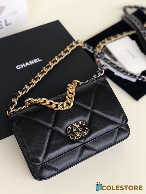 Chanel 19 Woc, Chanel 19 Wallet On Chain, Chanel Wallet On Chain, Chanel 19, Clothes Jewelry, Hat Bag, Wallet On Chain, Chanel Wallet, Fun Bags