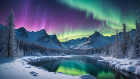 mountains, northern lights, winter, serene lake, snow-covered peaks, aurora borealis, frozen landscape, starry sky, alpine scenery

Full resolution at WallpapersHome.com Winter Northern Lights, Northern Lights Wallpaper, Pc Desktop Wallpaper, Lights Winter, Ultra Hd 4k Wallpaper, Uhd Wallpaper, Space Mountain, Mountain Wallpaper, 4k Background