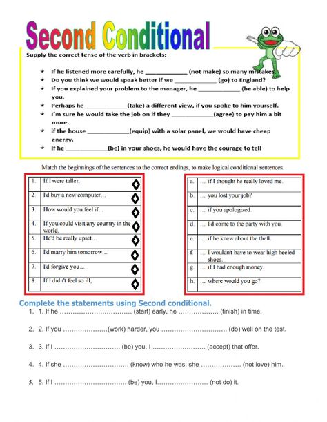 Second conditional ficha interactiva y descargable. Puedes hacer los ejercicios online o descargar la ficha como pdf. Second Conditional, Conditional Sentences, English Grammar Exercises, Geometry Worksheets, Grammar Exercises, Subject And Predicate, Teaching English Grammar, English Exercises, English Activities