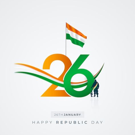 Vector 26 january india republic day 74t... | Premium Vector #Freepik #vector #indian-flag #india-flag #republic #indian-republic-day Happy Republic Day Status, January Wishes, 26 January Wallpaper, 26 January India, India Republic Day, Wallpapers Gifs, Republic Day Status, January Wallpaper, Indian Freedom Fighters