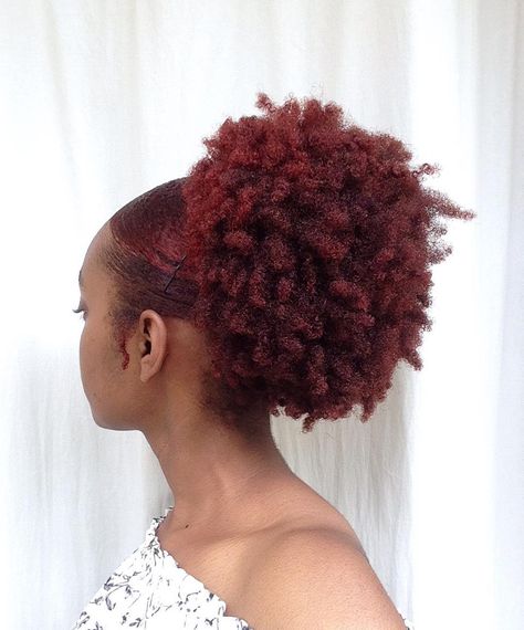 Follow @caringfornaturalhair for all things natural hair + care! #naturalhair *Photo credits to the respective owners* Hair Burgundy, Black Ginger, Black Hair Growth, Dyed Natural Hair, 4c Natural Hair, Natural Hair Community, Natural Hair Beauty, 4c Hair, Burgundy Hair