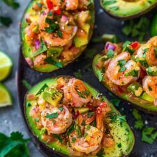 Shrimp Stuffed Avocados Shrimp Stuffed Avocado, Lobster Cream Sauce, Grandma Recipes, Stuffed Avocados, Shrimp Stuffed, Stuffed Avocado, Grilled Avocado, Recipes Shrimp, Shrimp Ceviche