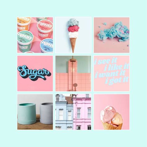 ice cream branding moodboard Ice Cream Shop Instagram Feed, Ice Cream Mood Board, Ice Cream Photo Ideas Instagram, Ice Cream Branding Design, Ice Cream Shop Branding, Ice Cream Social Media, Ice Cream Instagram, Ice Cream Advertising, Ice Cream Branding