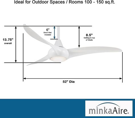 Amazon.com: Minka-Aire Minka Aire Ceiling Fans, Minka Aire, Outdoor Dining, Ceiling Fan, Great Rooms, Led, Design