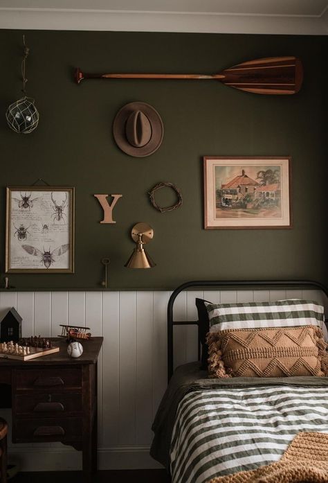 Room Paint Colour, Vintage Boys Room, Country Style Magazine, Three Birds Renovations, Farmhouse Renovation, Boy’s Room, Brass Tap, Three Birds