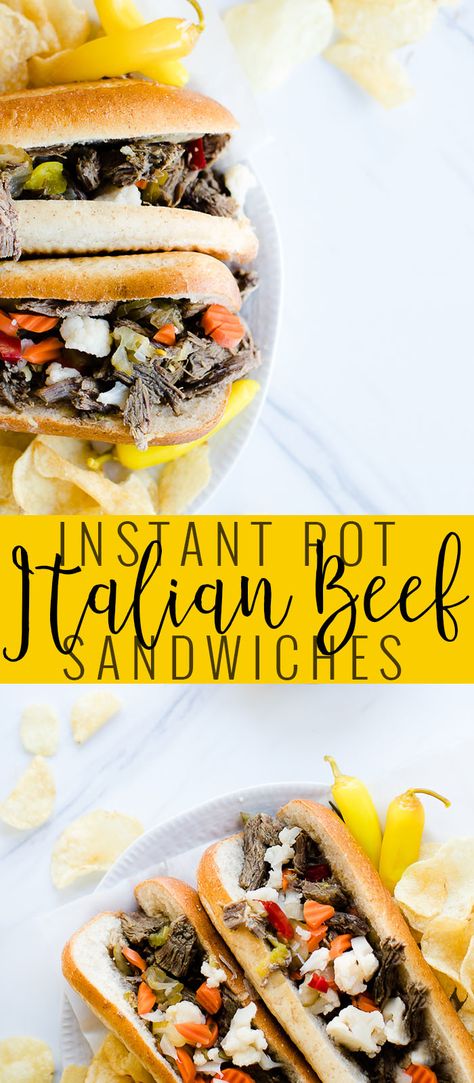 Instant Pot Italian Beef Sandwiches | instant pot beef recipes | pressure cooker recipes | easy Italian beef recipe | homemade Italian beef || Oh So Delicioso #recipes #instantpot #pressurecooker #italianbeef #beefrecipe Beef Recipes Pressure Cooker, Pressure Cooker Recipes Easy, Easy Italian Beef, Instant Pot Italian Beef, Instant Pot Beef Recipes, Super Easy Slow Cooker Recipes, Italian Beef Recipe, Pepperoncini Beef, Amazing Sandwiches