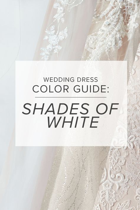 Finding the perfect shade of white for your wedding dress can seem daunting. There's lots of things to consider: skin tone, lighting, fabrics & even style. Check out our ultimate color guide for everything you need to know! 🎨📜

#MaggieSottero #weddingdress #offwhiteweddingdress #coloredweddingdress Different Color Wedding Dresses, Cream Colored Wedding Dress, Color Wedding Dresses, Very Small Wedding, Cream Wedding Dresses, Off White Wedding Dresses, White Skin Tone, Dream Gown, Wedding Dress Color