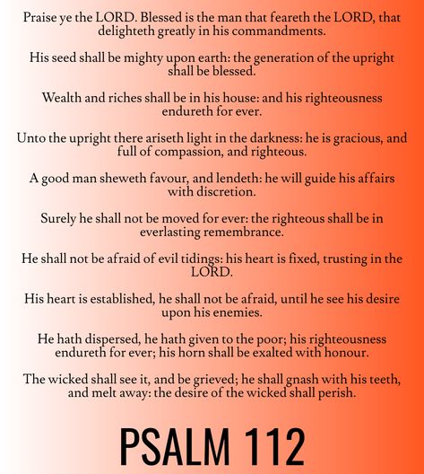 Hoodoo Psalms, Psalm 112, Psalm Scriptures, God Is For Me, Psalm 31:24 Kjv, Bible Psalms, Psalms 27:1 Kjv, Hoodoo Spells, Light In The Darkness