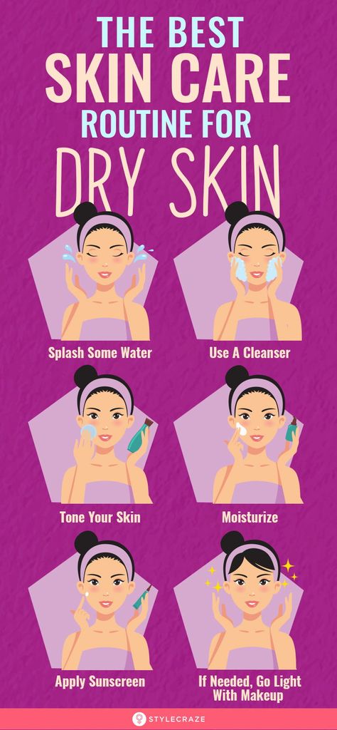 The Best Skin Care Routine For Dry Skin: There are a lot of concerns associated with dry skin, such as flakiness and itching. However, with proper care, you can tackle these problems. Following a consistent daily skin care routine for dry skin is the trick to achieving moisturized and dewy skin. Here’s what you need to do to achieve that. #Skin #Skincare #SkincareTips #DrySkin #SkincareRoutine Routine For Dry Skin, Dry Skin Care Routine, Dry Skin On Face, Diy Skin Care Routine, Dry Skin Remedies, Best Skin Care Routine, The Best Skin Care, Dry Skin Care, Best Skin Care