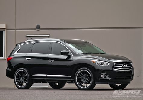 Black on Black QX60 on 22" Giovanna Yerevan - Infiniti QX60 Forum Infiniti Qx60, Hummer Cars, Wheel And Tire Packages, Car Ideas, Japan Cars, Custom Vans, Black On Black, Black Chrome, Start Saving