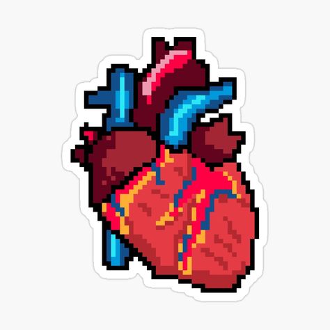 Tell someone you have a heart. Or at least 128 bits of one.
Tags: heart, pixel art, anatomy, love, romance, anatomical heart, hearts, medical, nursing, medicine, health, heart health, science Medical Pixel Art, Anatomy Pixel Art, Pixel Art Anatomy, Pixel Anatomy, Heart Pixel Art, Medical Nursing, Art Anatomy, Health Heart, Pixel Heart