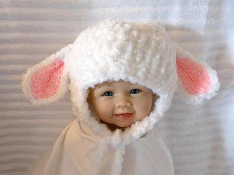 Sheep Hat, Lamb Hat, Lamb Costume, Hat With Ear Flaps, Spring Lambs, Baby Lamb, Floppy Ears, Ear Hats, Pet Costumes