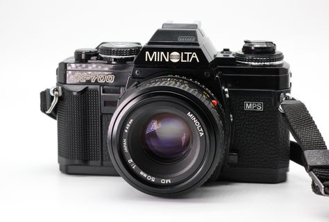 Minolta X-700. A safe buy as they are very reliable. https://www.catawiki.com/en/l/66100247 #SLR #camera #photography #buyfilmnotpixels #analogue #collectingcameras #filmphotography #135film #vintage #shootfilm #minolta #minoltax700 #minoltaslr #filmcamera #vintagecamera #istillshootfilm #35mmfilm #filmisnotdead #lomography #bokeh #catawiki #catawikicameras #singlelensreflex Minolta X700, Film Photo, Shoot Film, Film Cameras, Vintage Cameras, Slr Camera, 35mm Film, Film Camera, Camera Photography