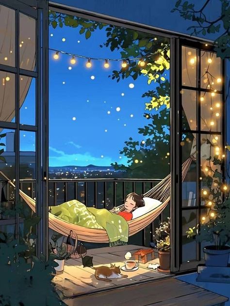 Cozy Room Illustration Art, Doll Wallpapers, Sleeping Illustration, Bedroom Illustration, Window Illustration, Photo Wall Gallery, Relaxing Art, Halloween Wallpaper Iphone, Art Painting Gallery