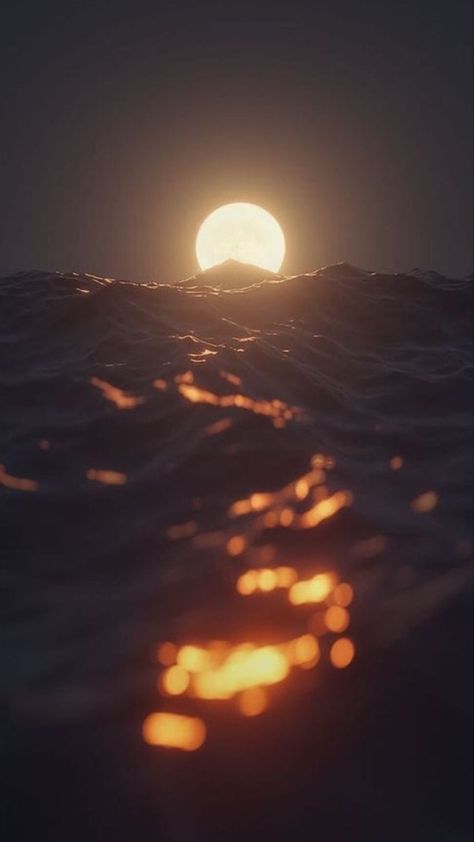 Sun And Moon Aesthetic, Green Screen Backgrounds, Pretty Landscapes, Moon Photography, Pretty Wallpapers Backgrounds, Dreamy Art, Sky Aesthetic, Fantasy Landscape, Scenery Wallpaper