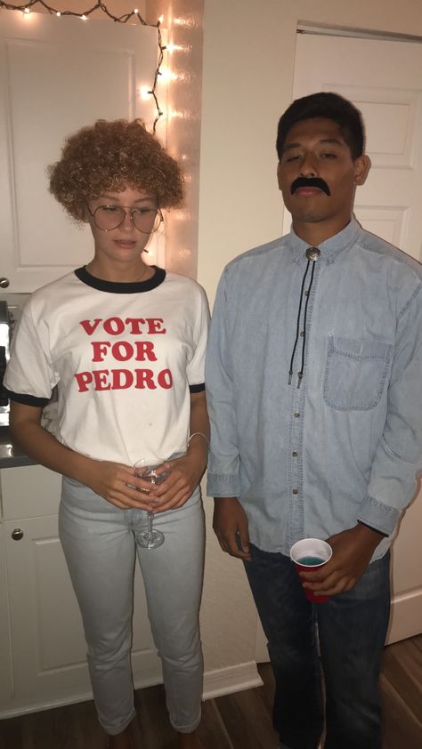 Couples Halloween Outfits Funny, Corny Couple Costumes, Not Basic Couple Halloween Costumes, Men Halloween Costumes Funny, Creative Halloween Costumes Couples, Interracial Couples Costume Ideas, Basic College Halloween Costumes, Halloween Costume Ideas For Interracial Couples, Uncommon Couple Halloween Costumes