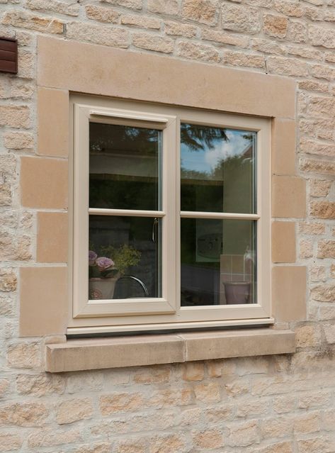 Cream Windows, Window Frame Colours, Cottage Windows, Glazed Windows, Window Glazing, Window Color, Upvc Windows, External Doors, Energy Efficient Homes