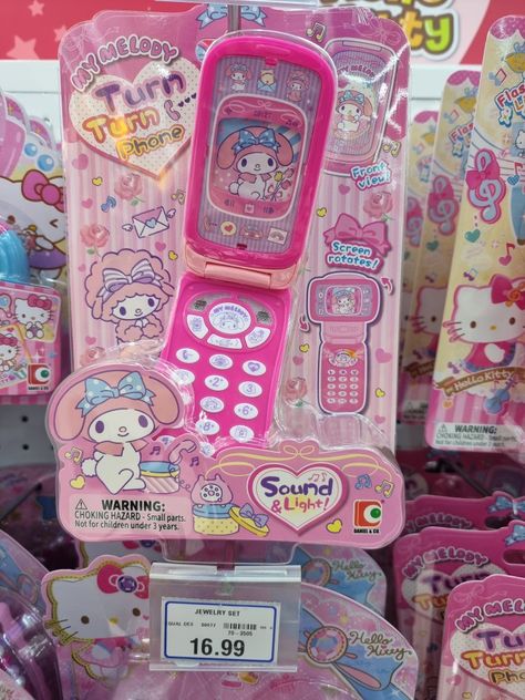 Toy Flip Phone, My Melody Flip Phone Template, My Melody Flip Phone, Sanrio Flip Phone Template, Flip Phone Drawing, Flip Phone Template, Crystals List, My Melody Phone, Sanrio Merch