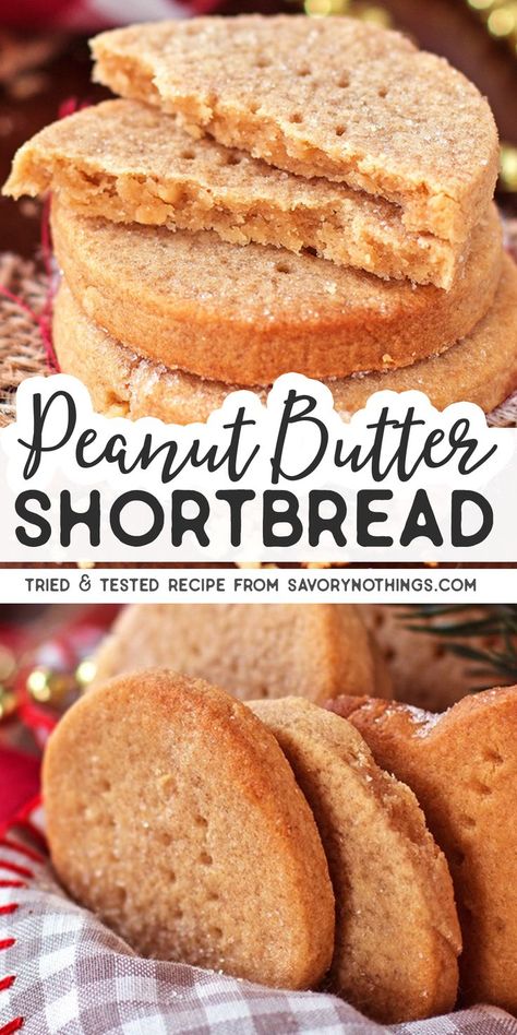 Traditional Scottish Shortbread, Peanut Butter Shortbread, Unique Christmas Cookies, Peanut Butter And Honey, Butter Shortbread Cookies, Scottish Shortbread, Butter Shortbread, Shortbread Recipe, Peanut Butter Honey