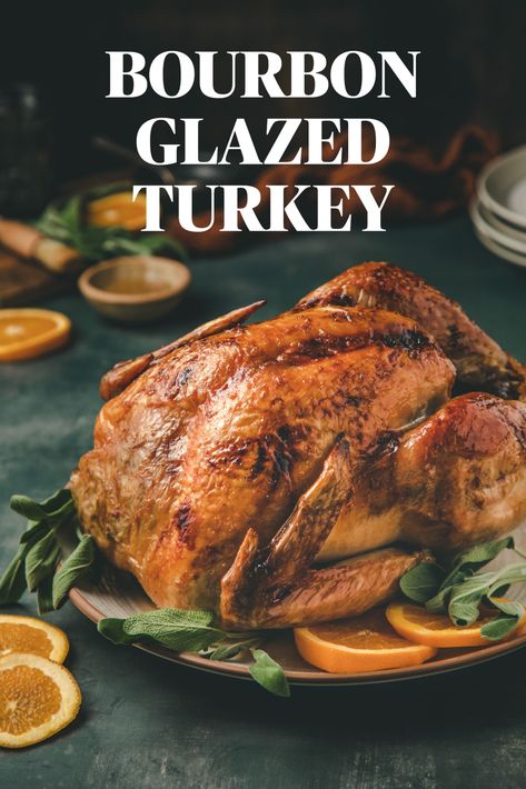 Looking for a way to spice up your traditional holiday dinner? Try this irresistible Bourbon Glazed Turkey from @cashmereandcocktailsblog. #ThinkTurkey Bourbon Glazed Turkey, Turkey Breast Marinade, Whiskey Glaze Recipe, Yule 2023, Bourbon Turkey, Glazed Turkey, Pepper Mint, Whole Turkey Recipes, Xmas Recipes