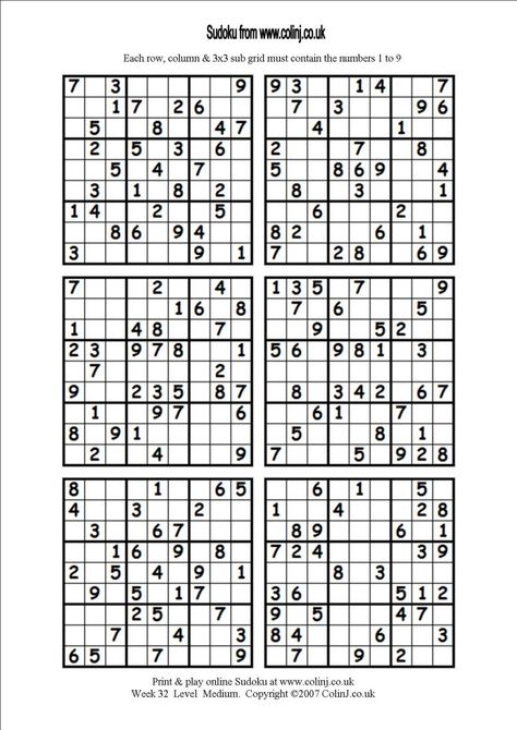 Printable Sudoku, Sudoku Printable, Printable Crossword Puzzles, Sudoku Puzzles, Printable Puzzles, Logic Puzzles, Graphic Design Templates, Free Printable, Free Printables