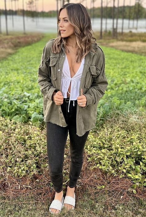 Jana Kramer, Military Jacket, Mac