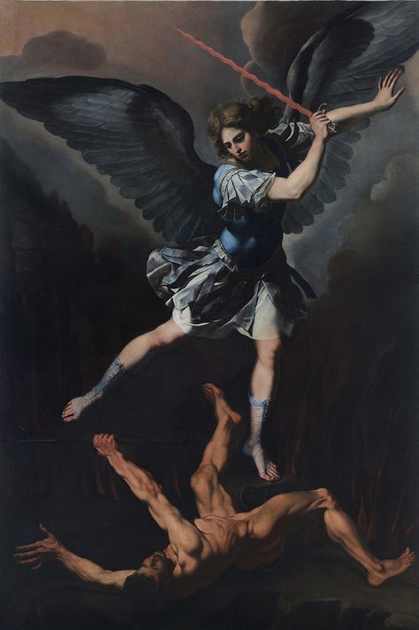 https://flic.kr/p/krsKai | Saint Michael fighting with the Devil Saint Michael Painting, Paintings Of Lucifer, Istoria Artei, Rennaissance Art, Baroque Art, San Michele, Saint Michael, Biblical Art, Archangel Michael