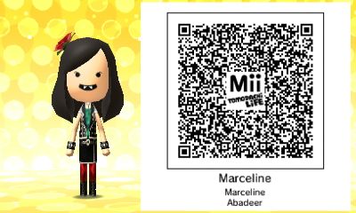 Marceline the Vampire Queen from Adventure Time Tomodachi Life Qr Codes Male, Mii Characters Aesthetic, Tomodachi Life Qr Codes, Wii Characters, Weekly Workout Routines, Tomodachi Life, Life Code, Marceline The Vampire Queen, Adventure Time Marceline