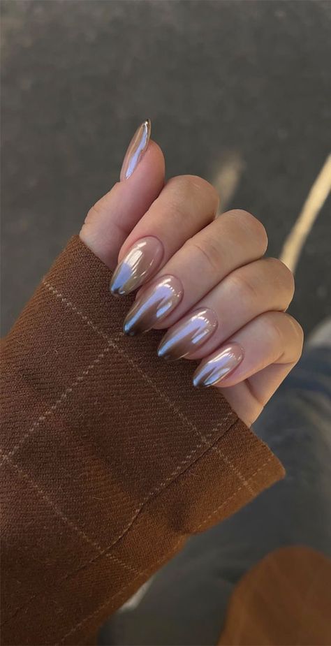 Ombre Chrome, Ombre Chrome Nails, Nail Tutorial Videos, Chrome Nail Art, Chrome Nails Designs, Chrome Nail, Chrome Powder, Nail Art Ombre, Classic Nails