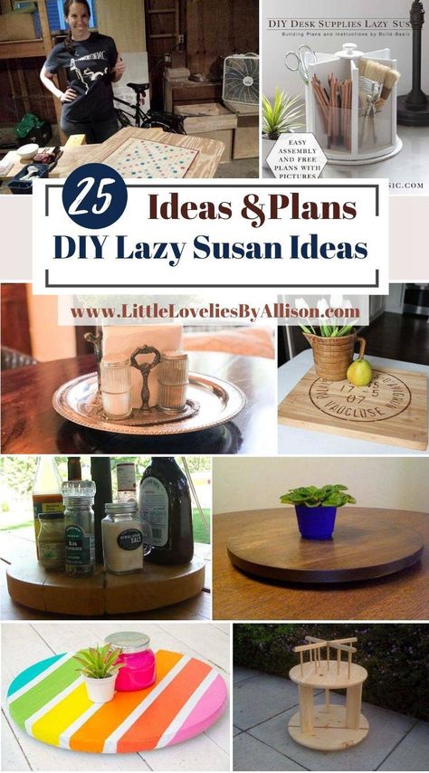 25 DIY Lazy Susan Ideas: How To Make A Lazy Susan Decorate Lazy Susan On Table, Table Lazy Susan Ideas, Wooden Lazy Susan Ideas, Lazy Susans Ideas, Decorate A Lazy Susan, Diy Lazy Susan Ideas, Lazy Susan Decorating Ideas, Lazy Susan Decorating Ideas On Table, Lazy Susan Table Decor