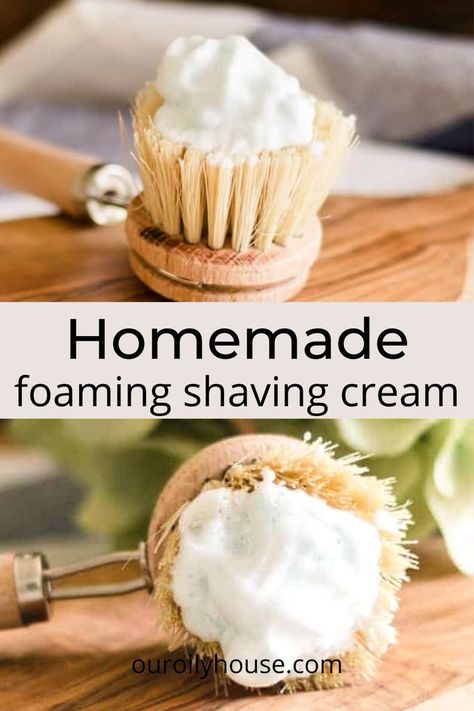 Make your own homemade foaming shaving cream with just 3 natural ingredients that will nourish your skin and leave it soft and smooth. This foaming shave cream is super easy to make and cost-effective. Homemade Shaving Cream For Men Easy, Edible Shaving Cream, Home Made Shaving Cream For Women, Shaving Cream Diy Recipes, Homemade Shave Cream, Diy Shaving Cream Men, Shave Cream Diy, Homemade Shaving Cream For Women, How To Make Shaving Cream