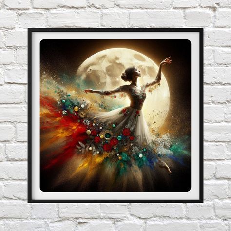 🌙✨ Get ready to pirouette into the world of dance with our Moon Ballet cross stitch design! 🩰 This ballerina needlework chart is perfect for any dance lover and makes for a stunning embroidery pattern. 💃🏻 On sale now for only $15.95! 💸 Don't miss out on this graceful and affordable piece. ✨ #MoonBallet #BalletCrossStitch #BallerinaNeedlework #DanceLoverEmbroidery #CrossStitchDesign # Ballet Cross Stitch, Lover Embroidery, World Of Dance, Dance Lover, Creative Challenge, Stitching Art, Performing Arts, Cross Stitch Art, Cross Stitch Chart