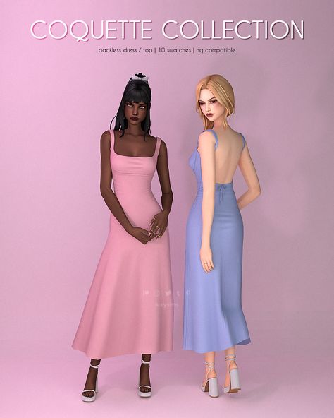 Backless Dress / Top - Coquette Collection | Patreon Sims 4 Clothes Cc Female Tops Patreon, Sims 4 Formal Cc Patreon, The Sims 4 Cc Patreon Top, Ts4 Mm Cc Clothes, Sims 4 Cc Clothes Coquette, Sims 4 Cc Dress Patreon, Sims4 Cc Dress, Sims 4 Tops Cc, Sims 4 Coquette Cc