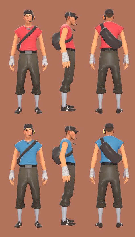 Tf2 Reference, Tf2 Characters, Tf2 Character Models, Scout Tf2 Reference, Scout Tf2, Tf2 Mini Sentry, Tf2 Cosplay, Team Fortress 2 Soldier, Team Fortress 2 Medic Memes