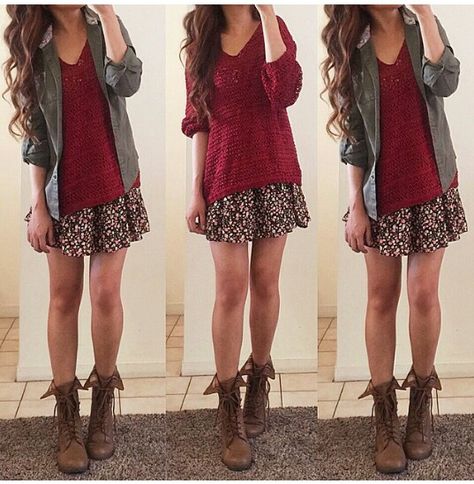 ... Skirt Boots, Chunky Sweater, Mode Inspiration, Fall Winter Outfits, Outfits Casuales, Cute Fashion, Look Fashion, Autumn Winter Fashion, Pretty Outfits