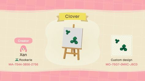 Megan🌾 on Twitter: "The clovers? Or the crop field?… " Acnh Leaf Code, Acnh Motifs, Acnh Idea, Codes Acnh, Animal Crossing Leaf, Motif Acnl, Animals Crossing, Town Ideas, Acnh Design