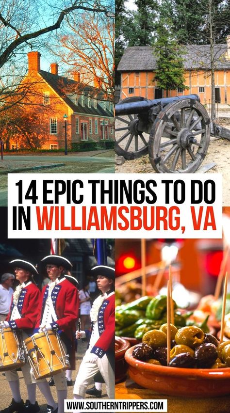 14 Epic Things To Do In Williamsburg, VA Fun Things To Do In Williamsburg Va, What To Do In Virginia, Best Things To Do In Virginia, Historic Williamsburg Virginia, Things To Do In Jamestown Virginia, Free Things To Do In Williamsburg Virginia, Williamsburg Virginia Christmas, Things To Do In Williamsburg Virginia, Virginia Travel Places To Visit