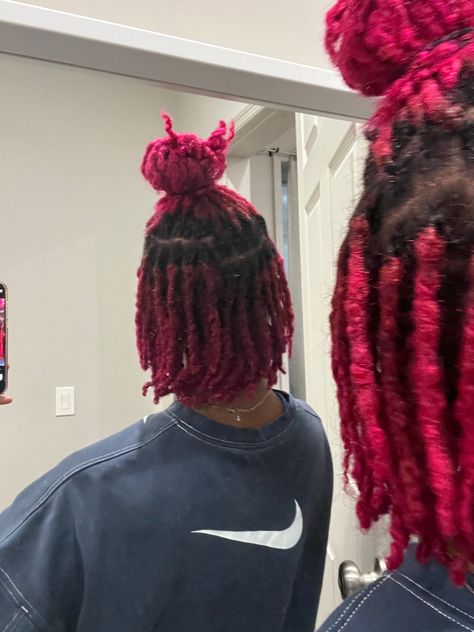 Dyes Locs, Pink Locs, Pink Dreads, Sleek Ponytail Hairstyles, Cute Dreads, Ginger Hair Color, Beauty Routine Tips, Short Locs Hairstyles, Cool Braid Hairstyles