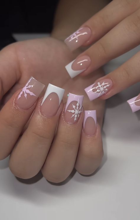 Holiday Acrylic Nails, Winter Nails Acrylic, Girly Acrylic Nails, Short Square Acrylic Nails, Acrylic Nails Coffin Pink, Christmas Nails Acrylic, Long Square Acrylic Nails, Acrylic Nails Coffin Short, Nagel Inspo