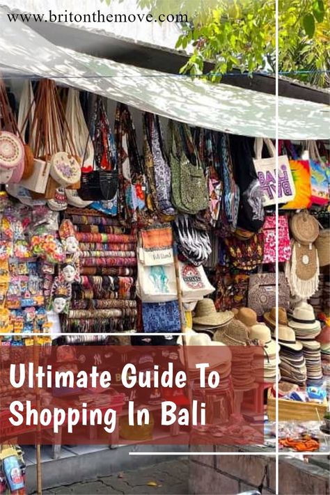 Shopping in Bali is more than just picking up some souvenirs. The island has an abundance of world-class shopping malls with plenty to offer for all ages and interests, be it family fun or dining out on delicious food. Here is the ultimate guide to shopping in Bali! #balishopping #shoppinginbali #balimalls #balimarkets #balishops #shopsinbali Bali Souvenirs, Shopping In Bali, Bali Shopping, Decor Market, Railay Beach, Bali Travel Guide, Thailand Food, Cheap Shopping, Legian