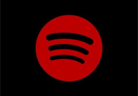 Neon Red Phone Icon, Spotify Widgets, Red Homescreen, Spotify Logo, Neon Icons, Snapchat Logo, Whatsapp Logo, App Store Icon, Red And Black Wallpaper