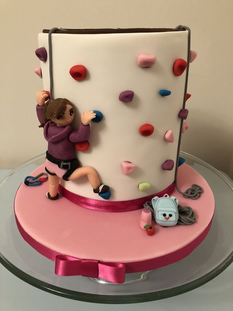 Climbing Wall Cake, Rock Climbing Cake Ideas, Belle Birthday Cake, Rock Climbing Cake, Rock Climbing Party, 7th Birthday Cakes, Belle Birthday, Climbing Wall, Birthday Food