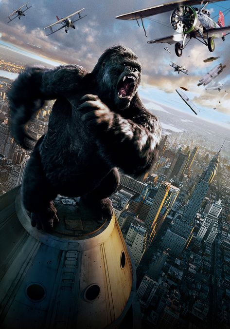 King Kong | Movie fanart | fanart.tv 2005 Wallpaper, King Kong 2005, King Kong Movie, Movie Producer, King Kong Art, Manchester City Wallpaper, King Kong Vs Godzilla, Adventure Movie, Skull Island