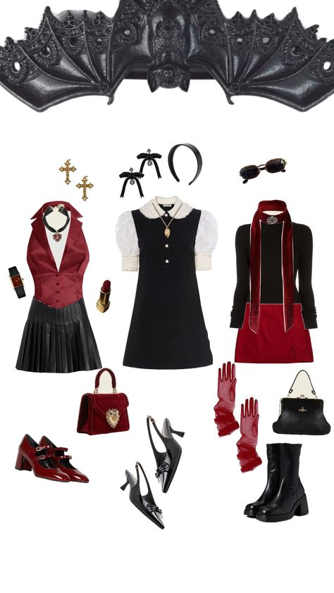 modern vamp 💋🫀🌘💄 #vampire #halloween #fall Nosferatu Inspired Outfit, Nosferatu Aesthetic Outfit, Vampire Outfit Female Modern, Vampire Modern Outfit, Nosferatu Outfit, Vampire Girl Outfit, Vampire Uniform, Vampire Outfits Aesthetic, Vampire Outfit Female