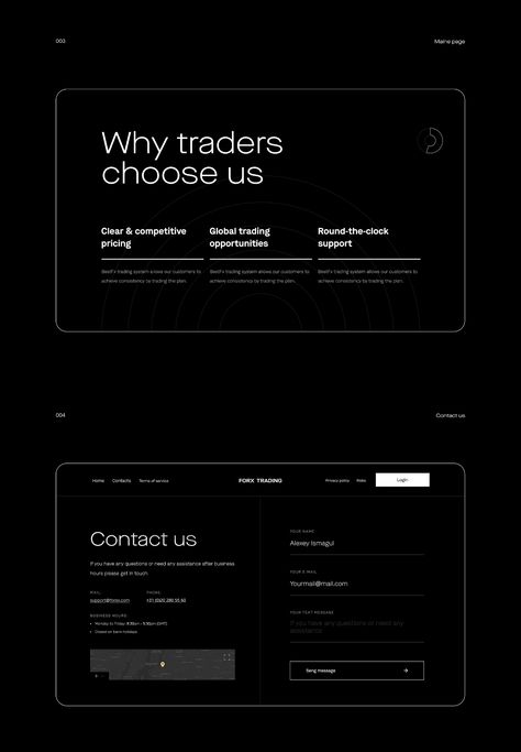 Trading Services Website on Behance Agency Website Design, Services Website, Webdesign Inspiration, Website Design Layout, Modern Website, Web Inspiration, Design Visual, Web Layout, Ux Web Design