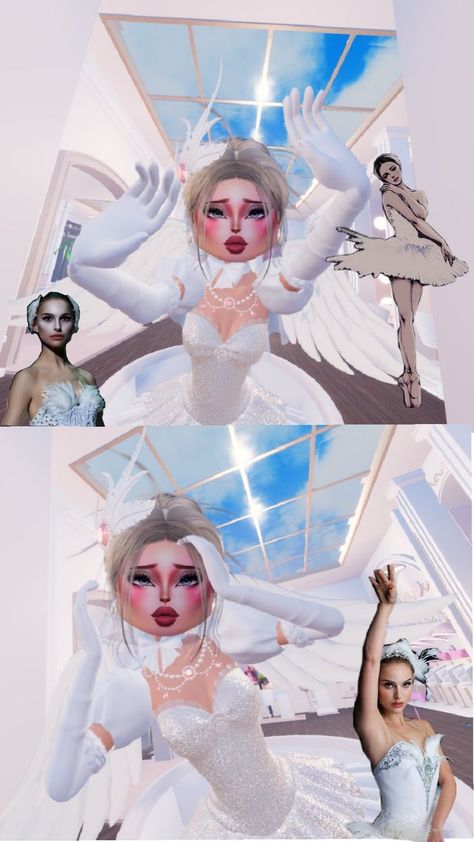 white Swan in DRESS TO IMPRESS  by obax_2

#dtihacks #dresstoimpress #whiteswan #theswanprincess#ballet  #robloxdresstoimpress Swan Princess, White Swan, Ballet Dress, Dress To Impress, Ballet, White