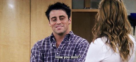 Joey taught us how to flirt. | Community Post: 79 Ways "Friends" Were Our Friends Serial Friends, Flirting Skills, Miss Friend, Joey Friends, Friends Leave, Friends Tv Show Quotes, Awkward Funny, Ross Geller, Joey Tribbiani