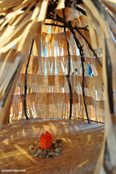 Making a Wigwam for a School Project | Sue At Home Wigwam School Project, Indian Project, Native American Projects, Native Americans Unit, Indigenous Education, I Love School, Native American Crafts, Homeschool History, Nativity Crafts