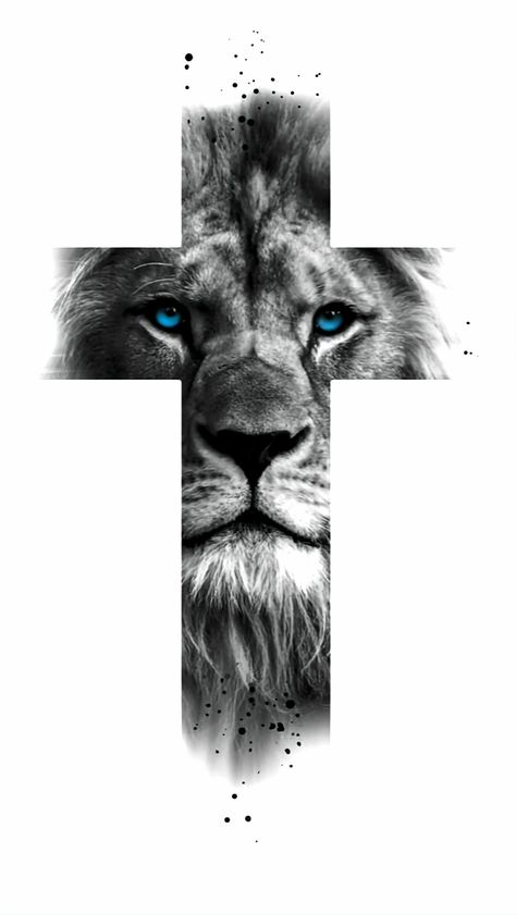 Leo Zodiac Tattoos, Lion Of Judah Jesus, Christ Tattoo, Lion Tattoo Sleeves, Mens Lion Tattoo, Lion Head Tattoos, Cross Tattoo For Men, Lion Tattoo Design, Cross Tattoo Designs